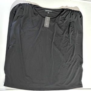 Black blouse, new, size 1X, brand INC